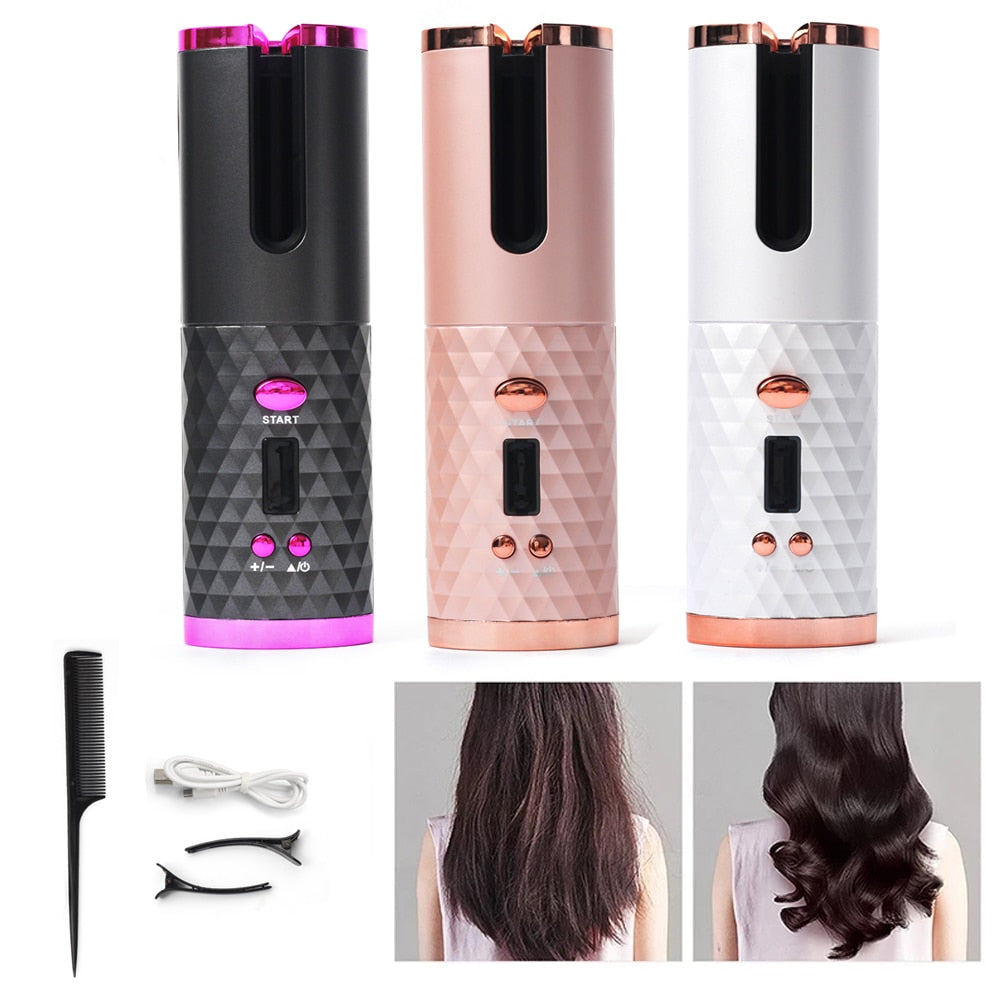 Automatic Rotating Ceramic Hair Curler