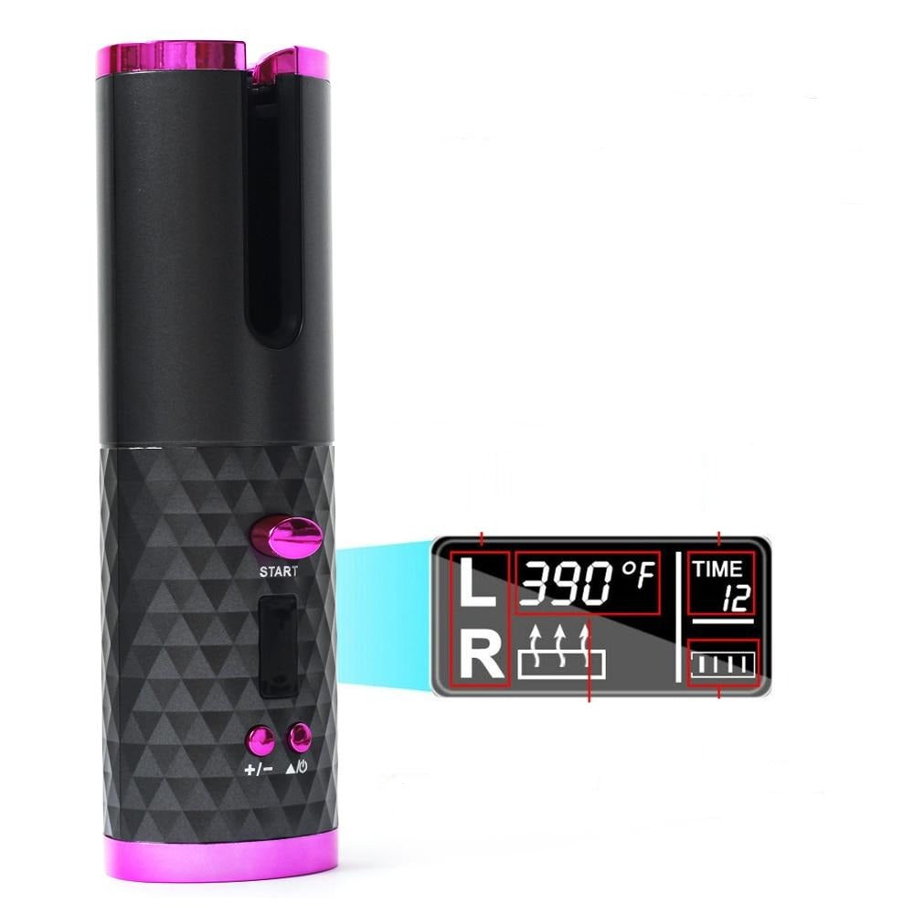 Automatic Rotating Ceramic Hair Curler