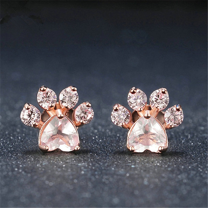 Cat Paw Stud Earrings
