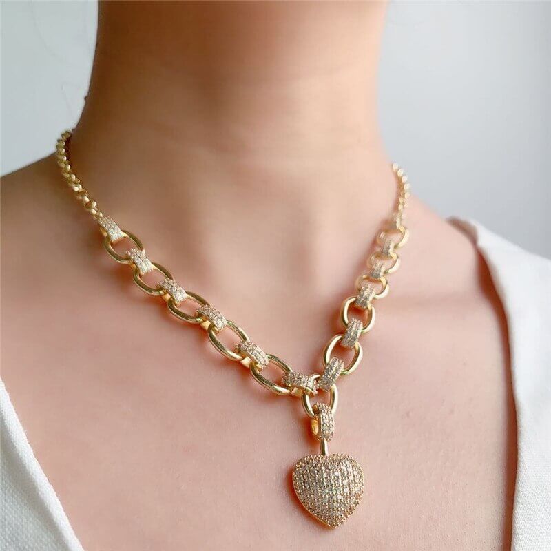 Heart Zirconia Necklace