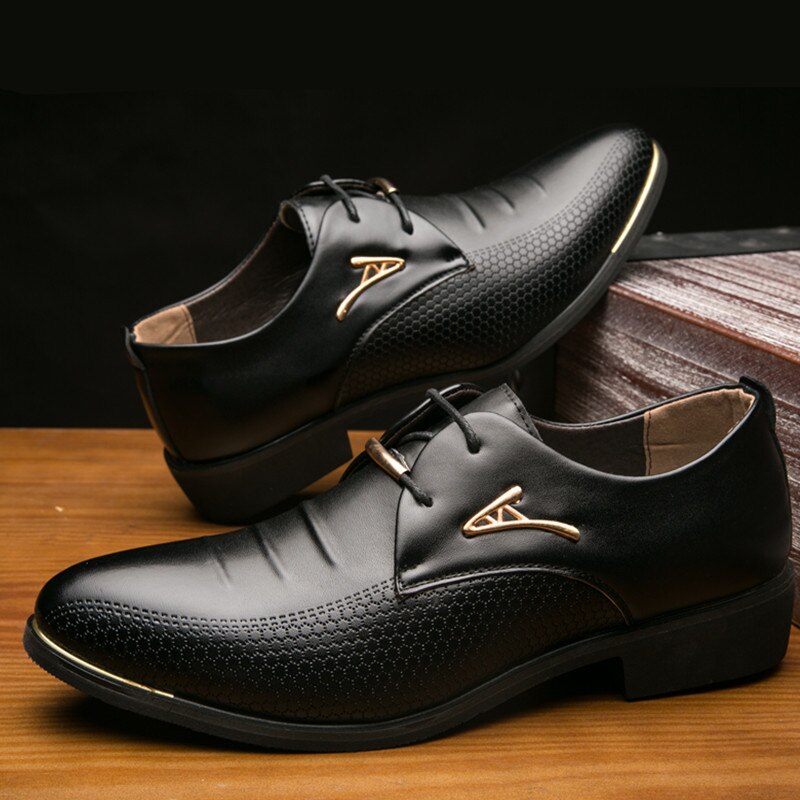 Classic leather men's shoes
