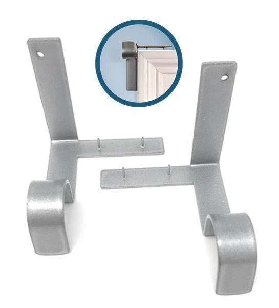 No Drill Curtain Rod Brackets