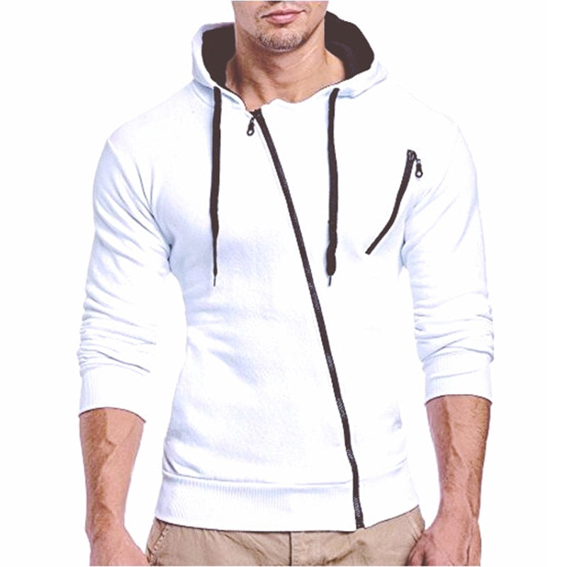 Oblique Zippers Men Tracksuit