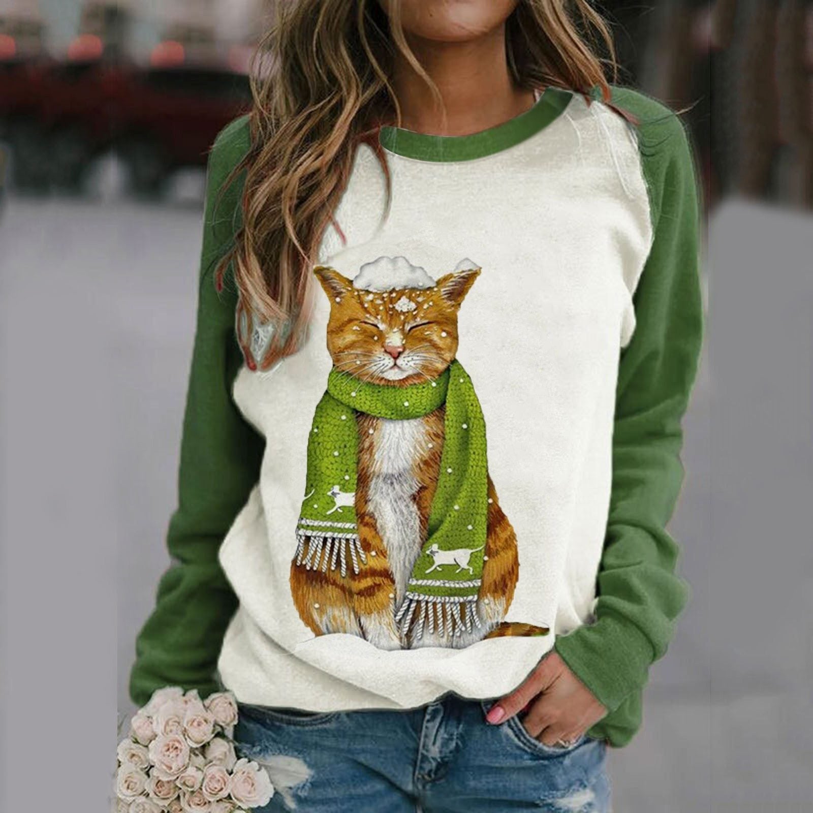 Women's Printed Sweatshirt
