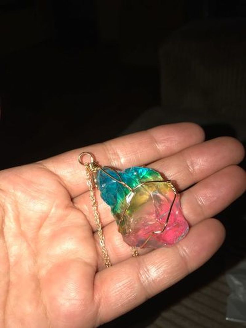 Rainbow Quartz Necklace