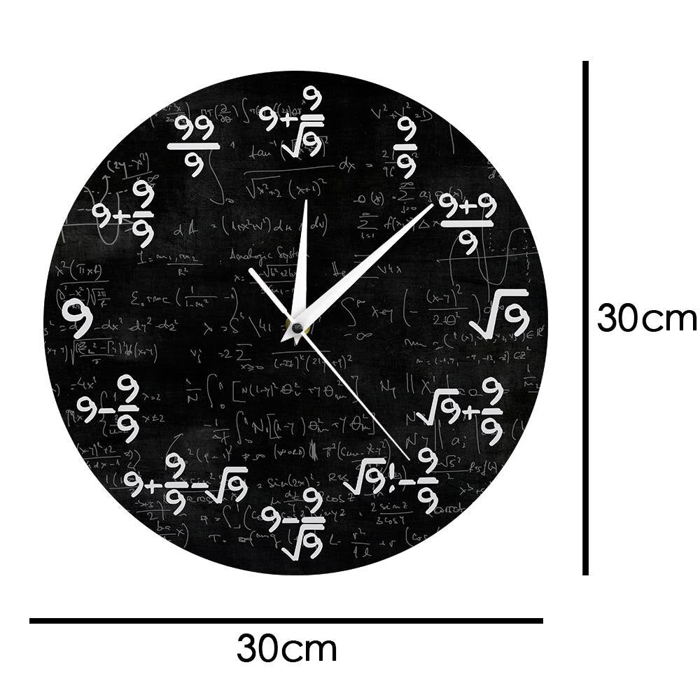 9S Matematikk veggklokke