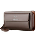 Genuine leather men's clutch bag