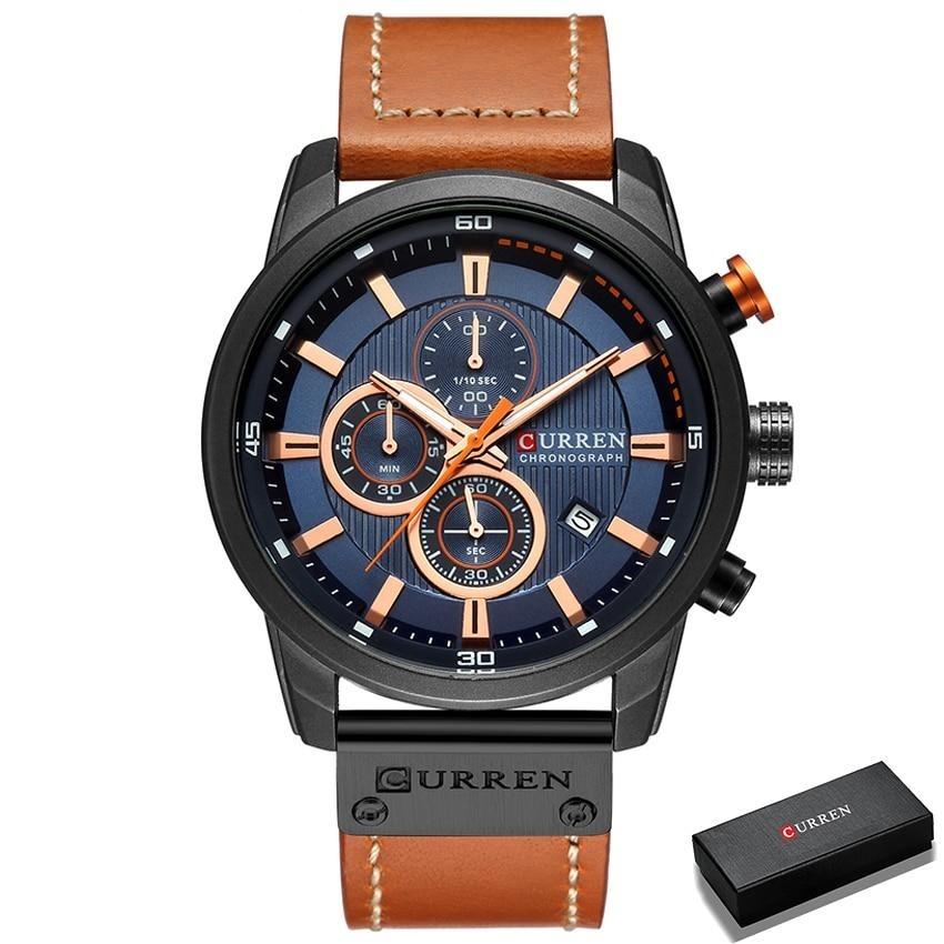 CURREN kronograf armbåndsur for menn