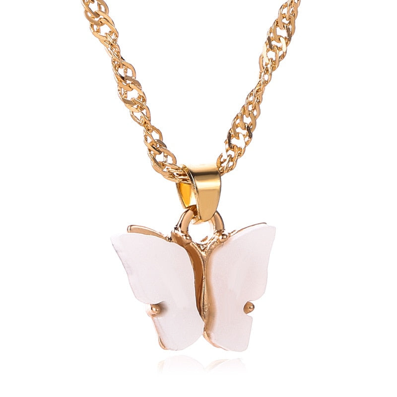 Butterfly Gold Necklace