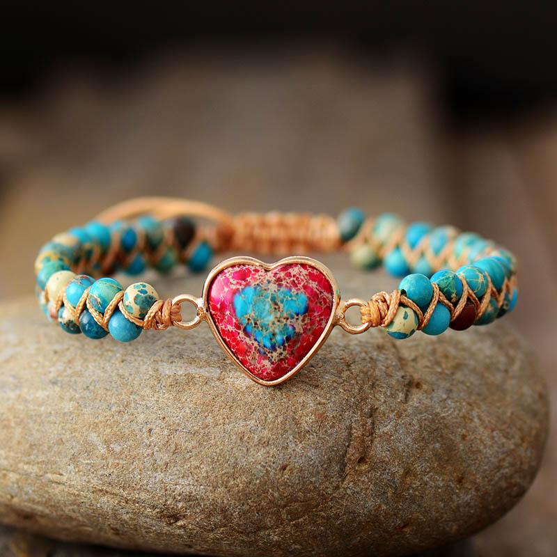 Passion Heart Braided Bracelet