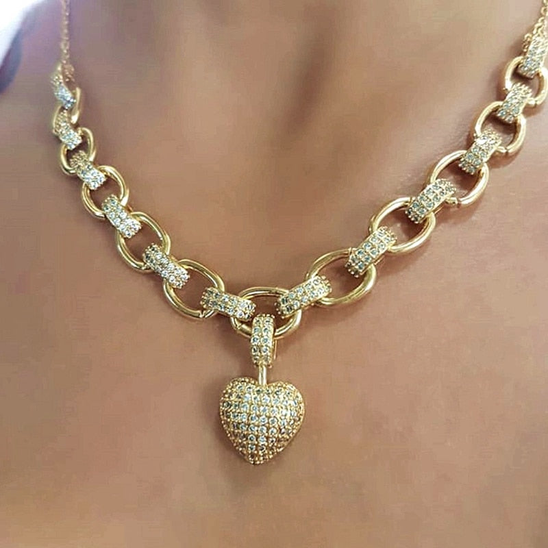 Heart Zirconia Necklace