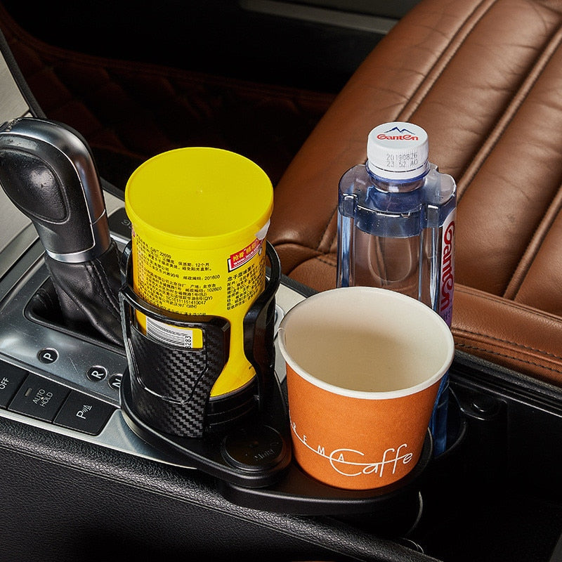 Double car cup holder