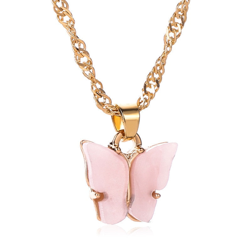 Butterfly Gold Necklace