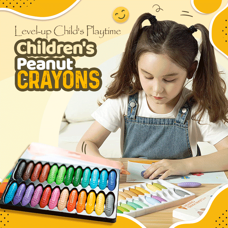 Kid's Washable Peanut Crayons Set