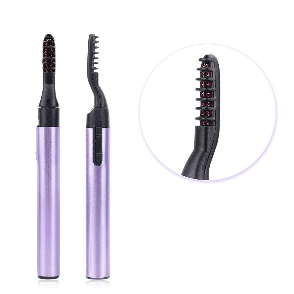 Heated eyelash curler