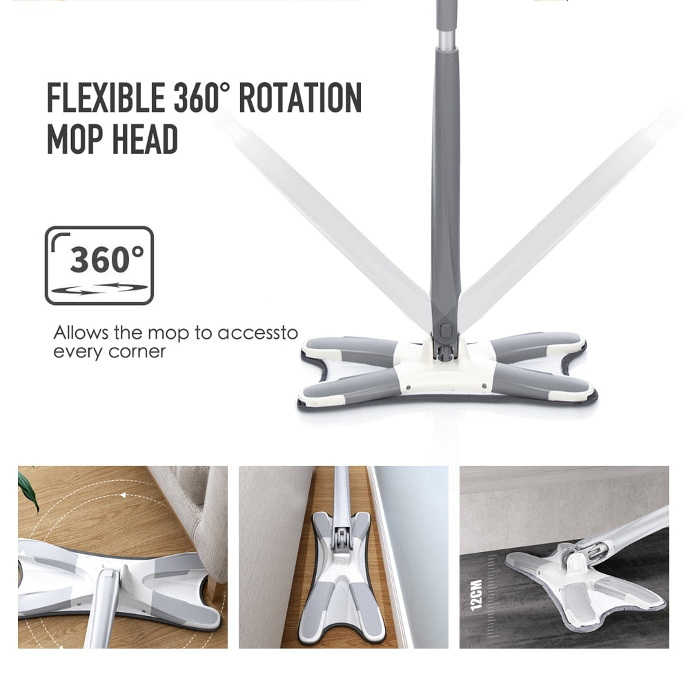X Type | Microfiber Floor Cleaning Mop