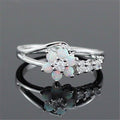 Flower Opal Crystal Ring