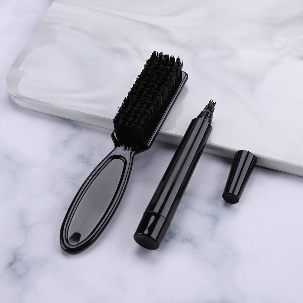 Beard filler pen and brush kit