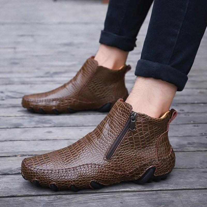 Cow Leather Chelsea Boots