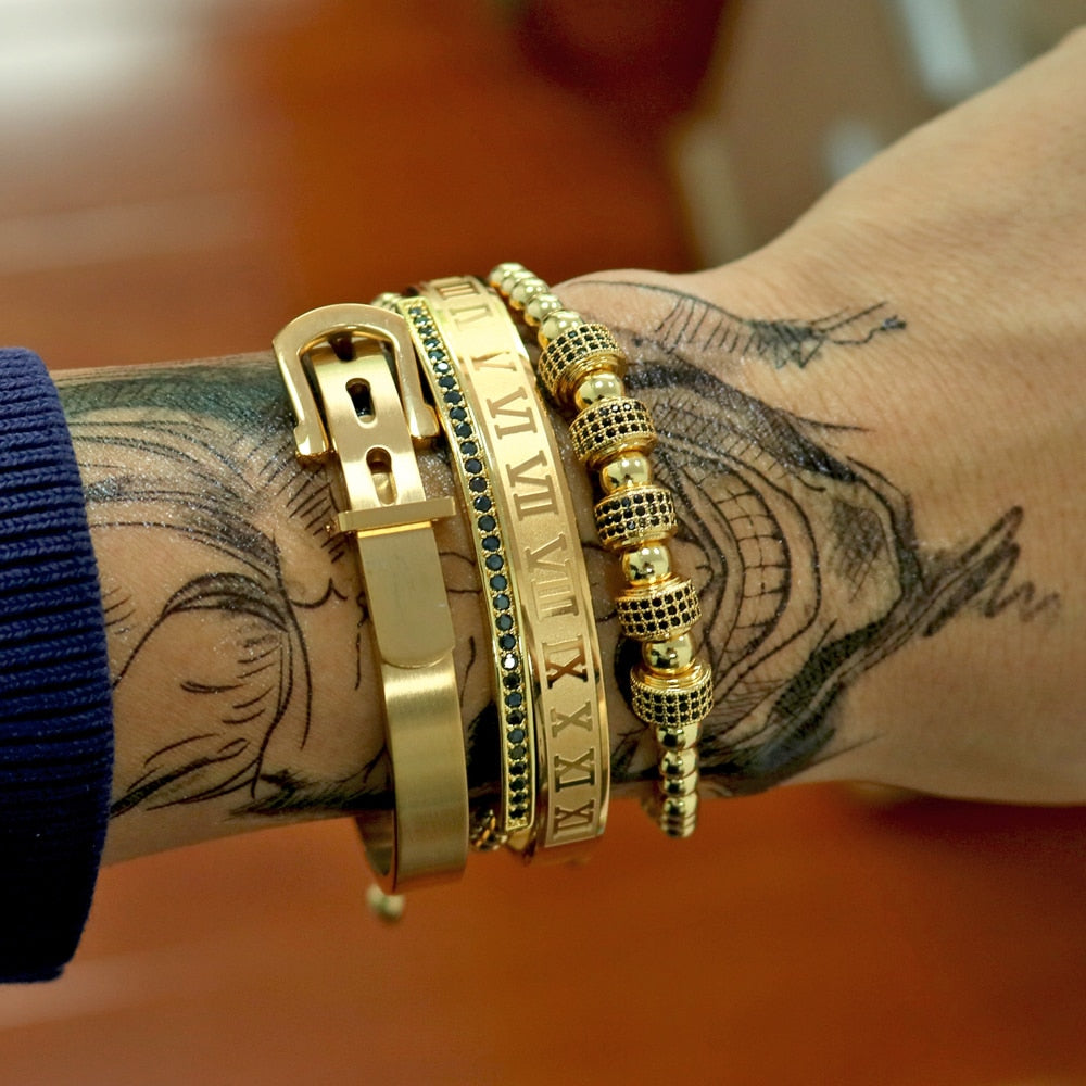 Titanium Bracelet Set