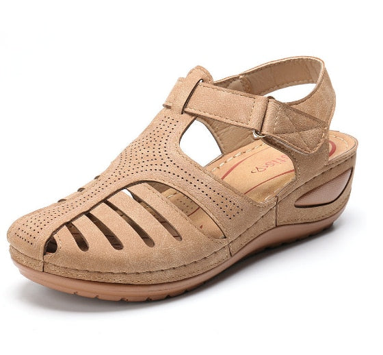 Leather Retro Orthopedic Sandals