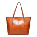 Vintage Oil Wax Leather Tote Bag