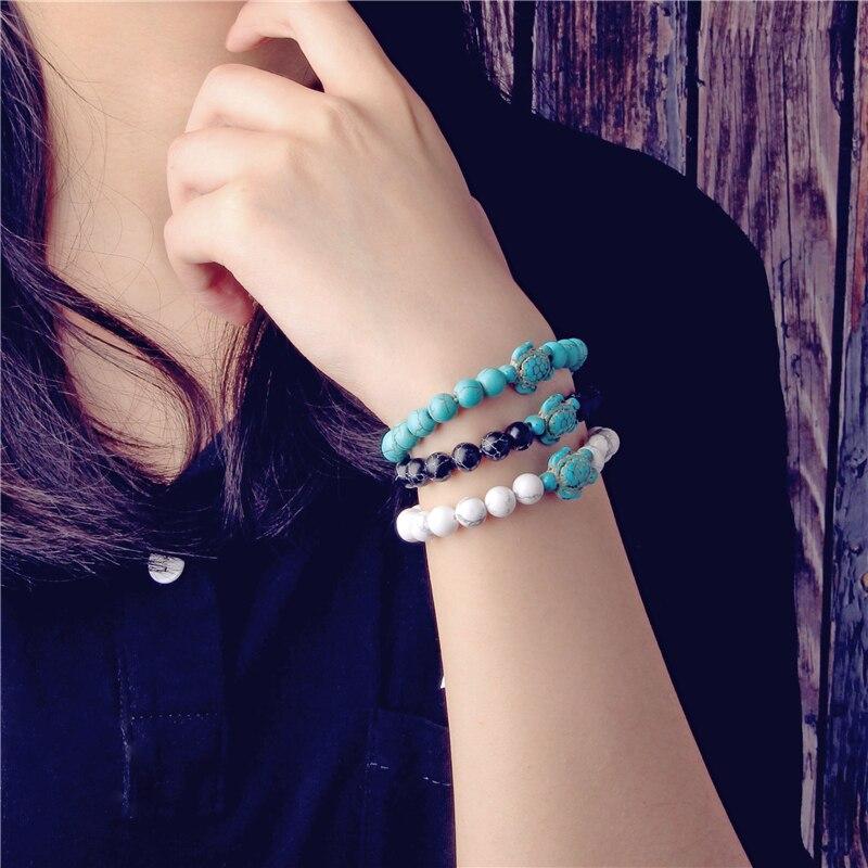 Turquoise Beaded Turtle Bracelet!