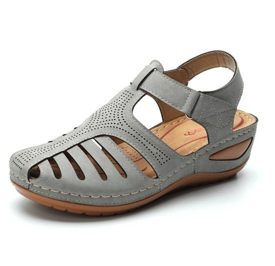 Leather Retro Orthopedic Sandals