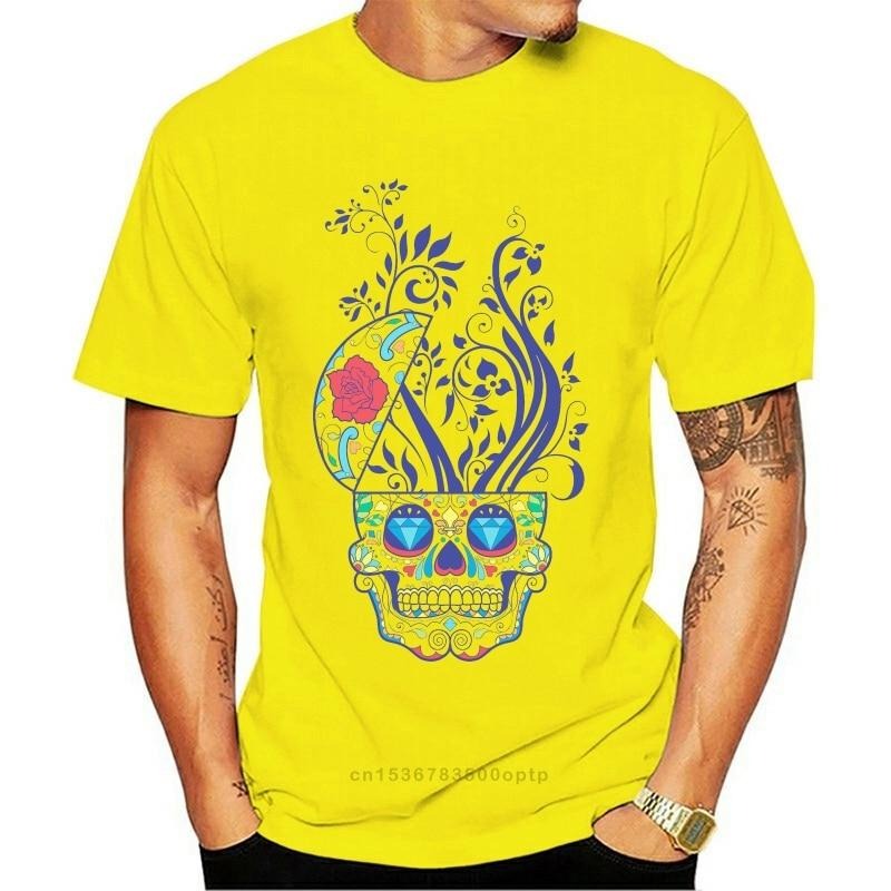 Skull Lust Rose grafisk T-skjorte