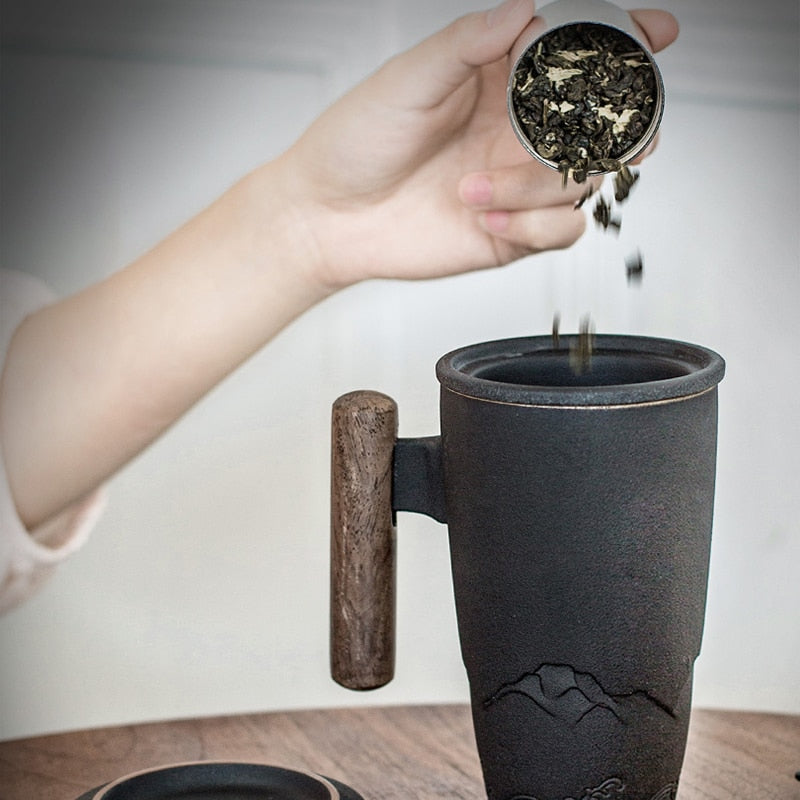 Keramisk kaffe- og tekopp