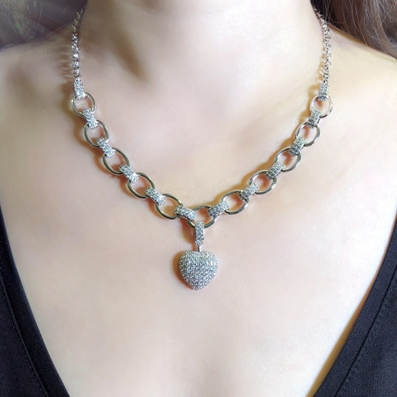 Heart Zirconia Necklace