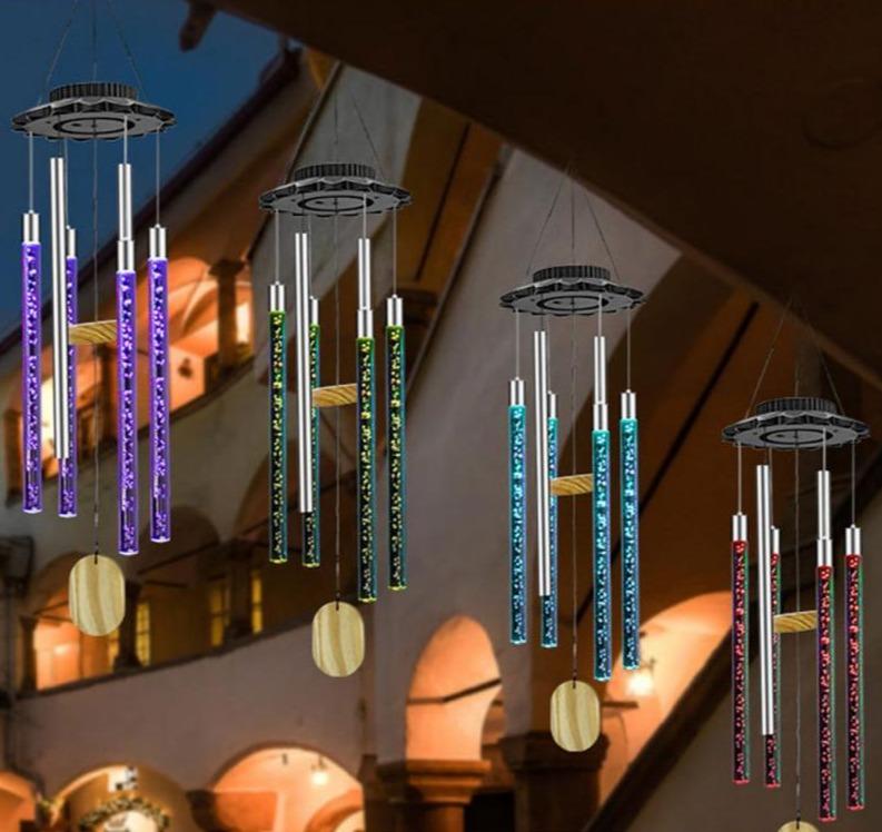 Solar Powered Musical Wind Chimes