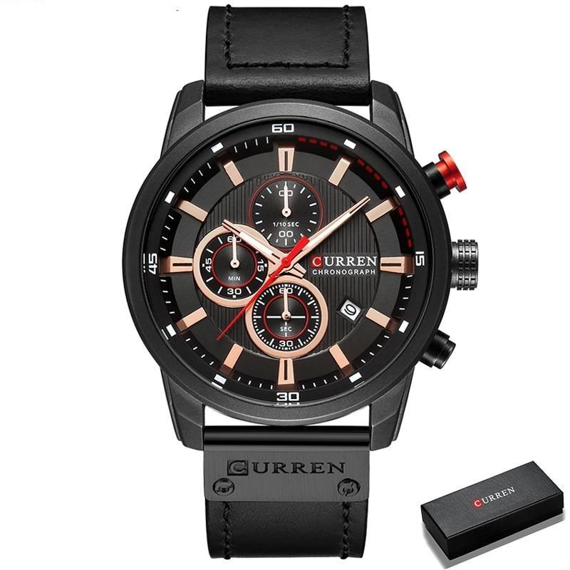 CURREN kronograf armbåndsur for menn
