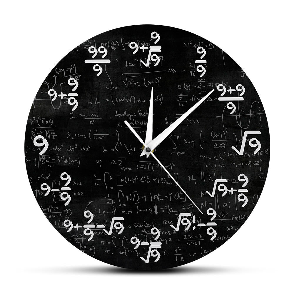 9S Matematikk veggklokke