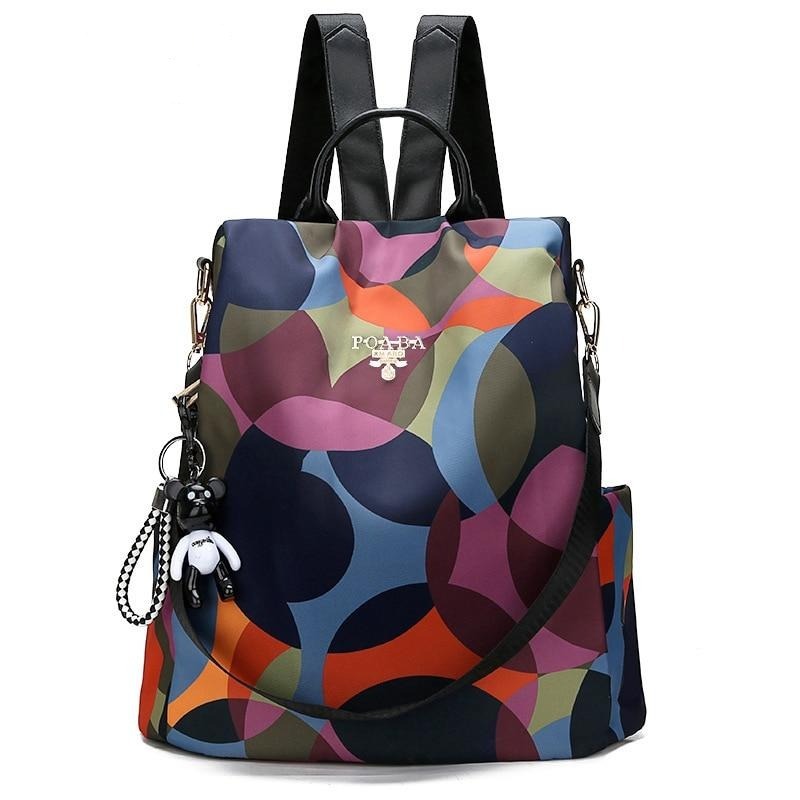 2021 New Beautiful Waterproof Anti-theft Backpack