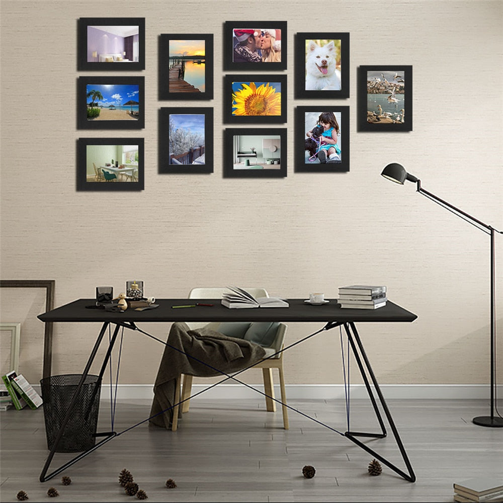 Interchangeable photo frame set
