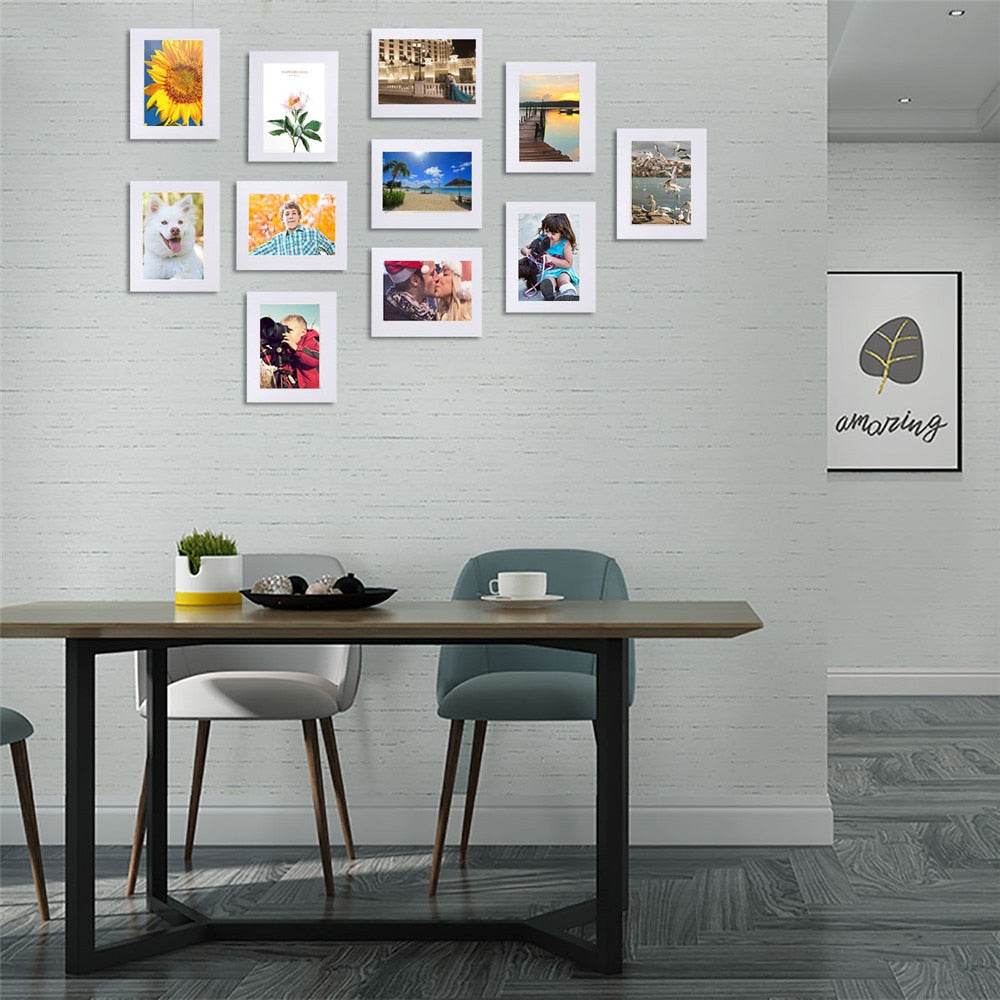 Interchangeable photo frame set