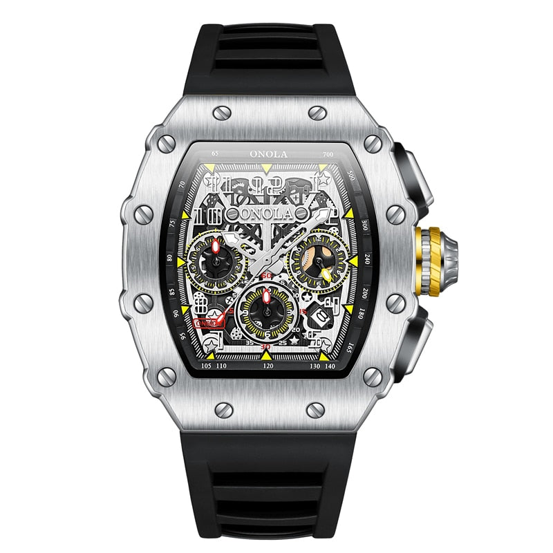 Men's Luminous Tonneau Watch