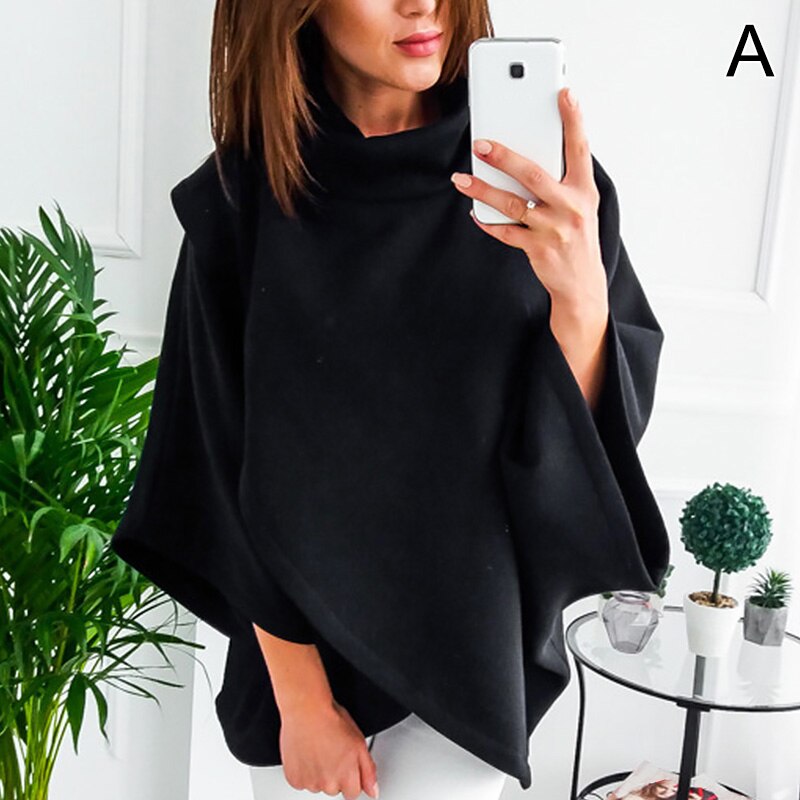 Asymmetrical turtleneck