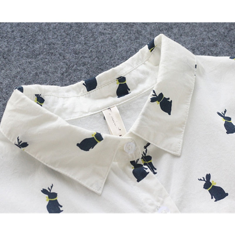 Bunny - The rabbit-print shirt dress