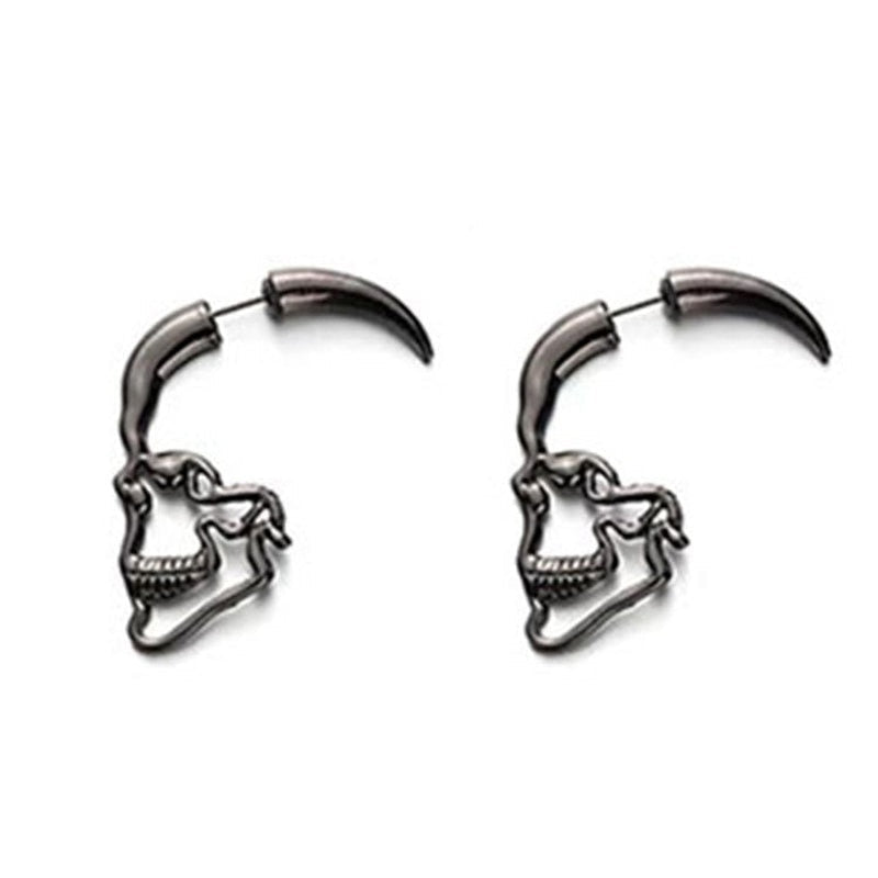 Hollow Skull Stud Earrings
