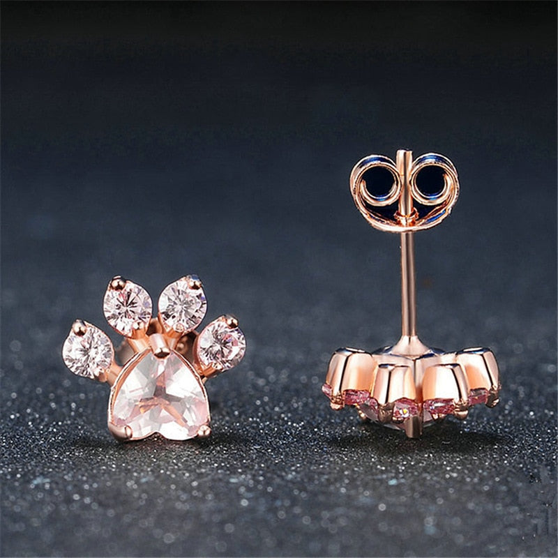 Cat Paw Stud Earrings
