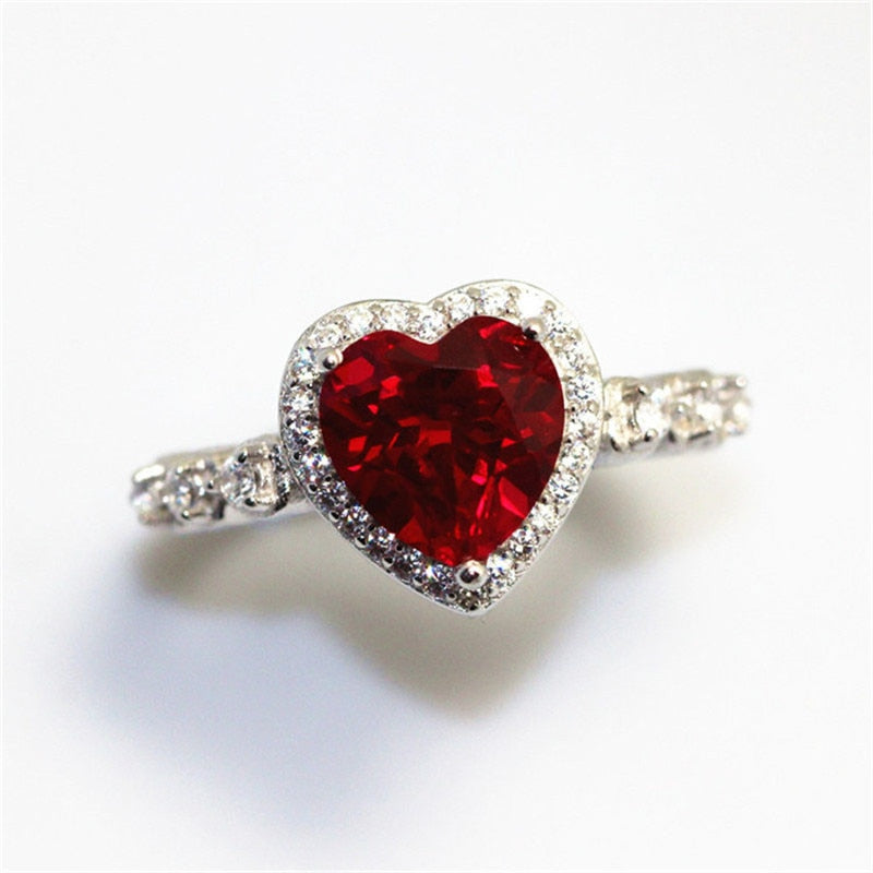 Heart Cubic Zirconia Ring