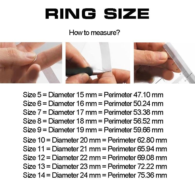 Ringer i titanlegering med drage-motiv