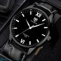 Men's Leather Bracelet Wristwatch