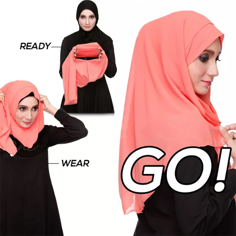 Double Loop Instant Chiffon Hijab