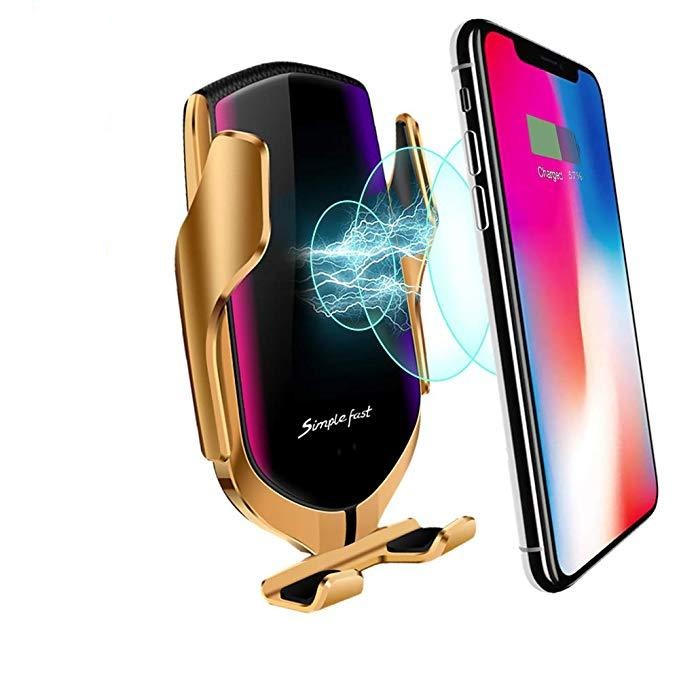 PREMIUM - Automatic Clamping Phone Holder | Wireless Charger