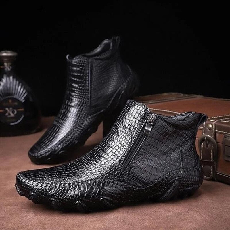 Cow Leather Chelsea Boots