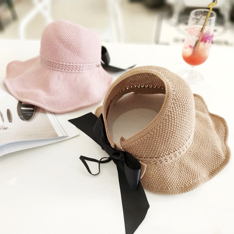 Summer ponytail hat