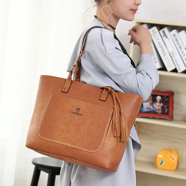Leather Shoulder Bag for women